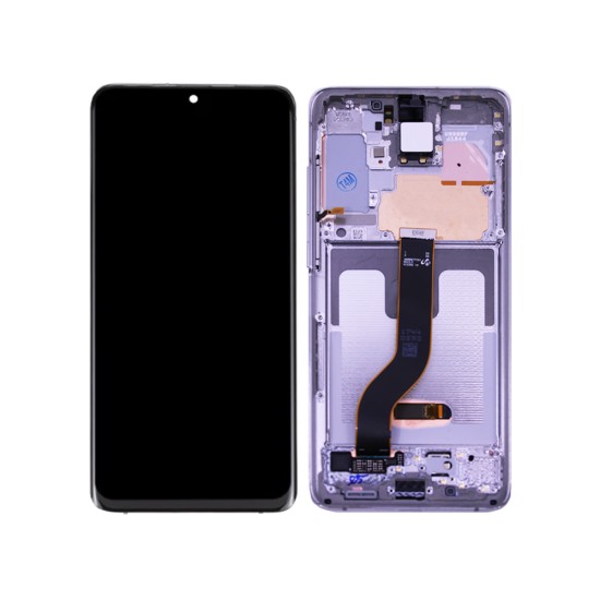 Touch+Display+Frame Samsung Galaxy S20 Plus 4G/G985/S20 Plus 5G/G986 Service Pack White